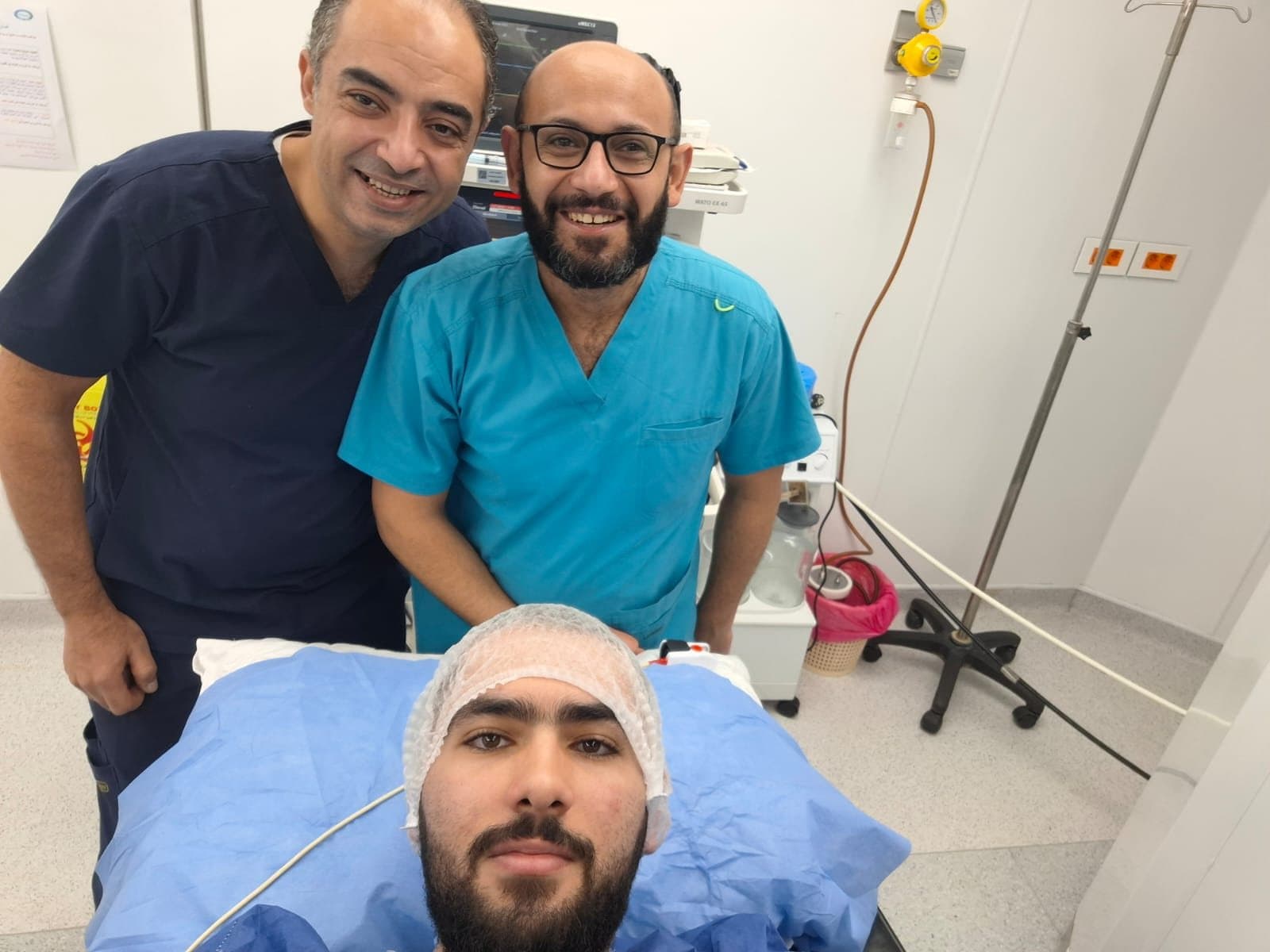 In the operating suite with the surgical team